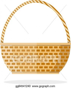 Vector Stock - Empty woven basket . Clipart Illustration gg84541240 ...