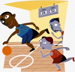 Cartoon Illustration Scoreboard For Basketball Game, Basketball ...