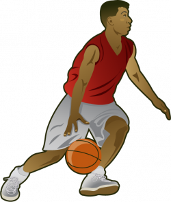 People Playing Basketball Clipart