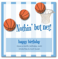 Printable Basketball Birthday Card Template