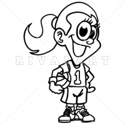 Basketball Player Clipart Black And White | Clipart Panda - Free ...