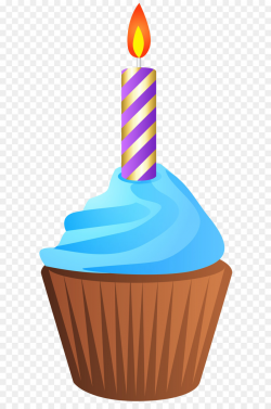 Muffin Birthday cake Clip art - Birthday Muffin with Candle ...