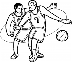 Basketball Players Drawing at GetDrawings.com | Free for personal ...