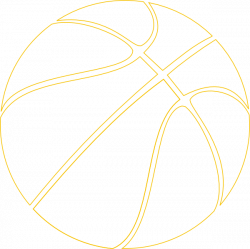 Gold Outline Basketball Clip Art at Clker.com - vector clip art ...
