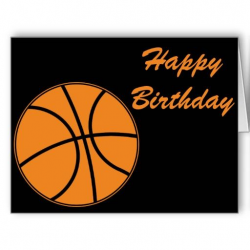 Basketball Happy Birthday Card | Happy birthday cards, Happy ...