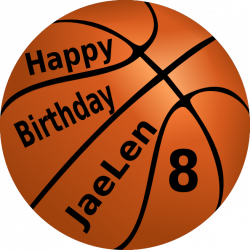 Happy Birthday Basketball Clip Art at Clker.com - vector clip art ...