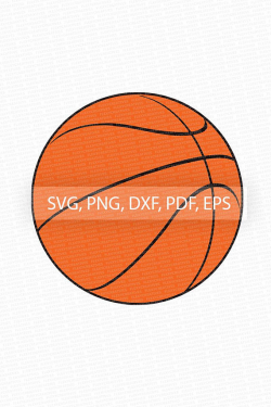 Basketball SVG Basketball Vector Clipart Cut File