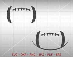 Football SVG Football Lace SVG Football Stitches SVG Clipart