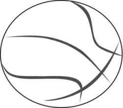 Basketball Outline Clip Art at Clker.com - vector clip art online ...