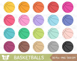 Basketball clip art | Etsy