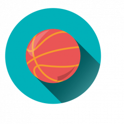 Basketball circle icon - Transparent PNG & SVG vector