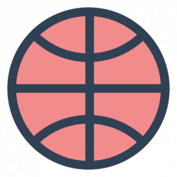 Basketball ball stroke icon - Transparent PNG & SVG vector