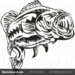 Bass Fish Clipart #1131152 - Illustration by patrimonio