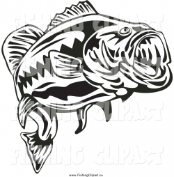 Bass Fish Clip Art Black And White | Clipart Panda - Free Clipart Images