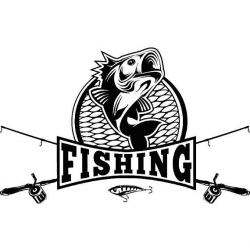 Bass Fishing 14 Logo Angling Fish Hook Fresh Water Hunting