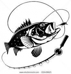 Image result for fishing rod clipart black and white | Paper cut ...