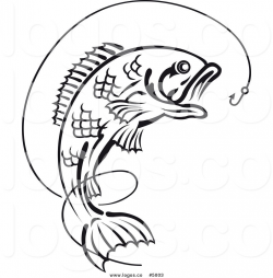 Best Bass Fish Outline #18267 - Clipartion.com | stencils ...