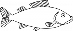 Fish Outline 3 Clip Art at Clker.com - vector clip art online ...