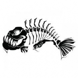 Fish Skeleton Clipart Fish Skeleton Modern Art | Art I Love ...
