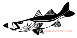 Snook Eating Jig - Vinyl Sticker