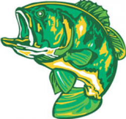 Spotted Bass Fish Clipart