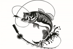 Perch Fishing #1 Logo Angling Fish Hook Fresh Water Hunting .SVG ...