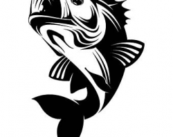 Bass fish cuttable | Etsy