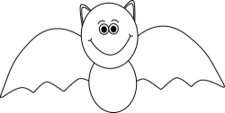 Black and white Halloween bat. | Halloween Clip Art | Pinterest ...
