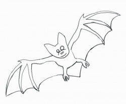 How To Draw a Bat - Step-by-Step
