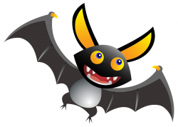 Cute Cartoon Bat Clipart - Design Droide