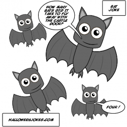 Four Bat Joke Comic – Halloween Jokes