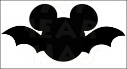 Mickey Mouse Bat INSTANT DOWNLOAD Halloween digital clip art :: My ...