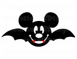 Halloween Mickey Face Bat DIY Printable by JennaStar412Designs ...