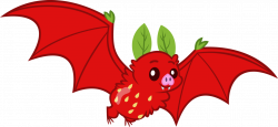 Strawberry Fruit Bat by Erccre147 on DeviantArt
