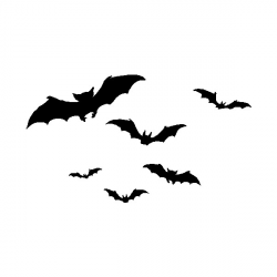 Flying Bats Silhouette at GetDrawings.com | Free for personal use ...