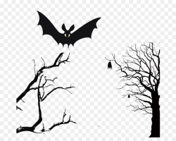 Download Clip art - Dry trees bats horror elements png download ...