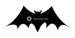Scary Halloween Bat Shape Royalty-Free Stock Image - Storyblocks