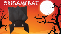 Origami Bat Tutorial - Origami Halloween - YouTube