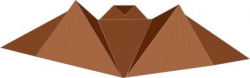 Origami bat Clipart - Design Droide