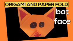 Paper Fold - Simple Bat Face for Kids - Toy and Paper Crafts - YouTube