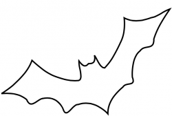 Wanted Outline Of A Bat Clip Art At Clker Com Vector Online ...