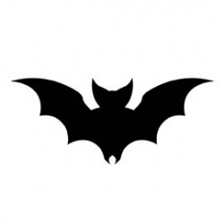 Bat Silhouette Stencil D | Silhouette | Pinterest | Bat silhouette ...