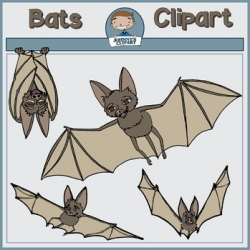 Bat Clipart by Johnny's Clipart | Teachers Pay Teachers