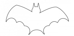 Secrets Outline Of A Bat Stencil Template Animal Templates Free ...