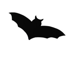 Halloween Bat Silhouette Template Clipart - Free Clip Art Images ...
