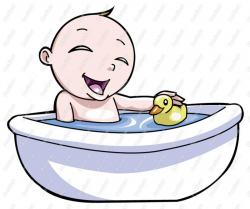 Baby Boy Taking A Bath Clip | Clipart Panda - Free Clipart Images