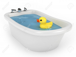 bathtub: 3D render of a bath | Clipart Panda - Free Clipart Images