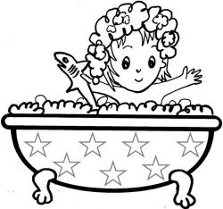 take a bath clipart black and white 14 | Clipart Station