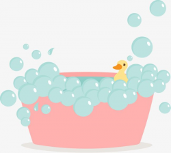 Pink Cute Bubble Bath Vector | spa | Bath pictures, Bath ...