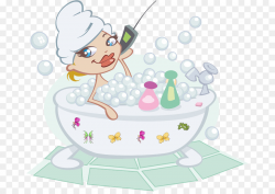 Bubble bath Bathing Bathtub Clip art - bubble set png download - 727 ...